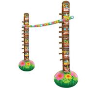 labreeze Inflatable Limbo Party Game 3pc Set Kids Party Games Hawaiian Party Accessories Tropical Theme Pool Party Summer Fun