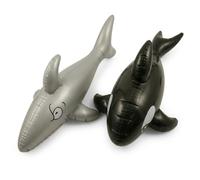 Labreeze Inflatable Shark and Whale Set, 2 Pack Ocean Animal Toys, 90cm Shark & 85cm Whale, Sea Life Party Decorations for Kids