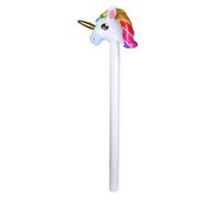 labreeze Inflatable Unicorn Stick (110cm) - Colourful Hobby Horse-Style Party Prop for Kids & Adults - Fancy Dress, Birthday Parties, Photo Booth, Carnival & Festival Accessory