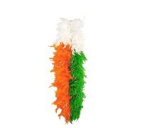 labreeze Irish Tricolour Feather Boa with Tinsel 150cm Orange Green White St Patrick’s Day Fancy Dress Party Costume