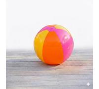 labreeze Large Inflatable Beach Ball, Pink/Orange/Yellow, PVC, 60cm, for Beach, Pool and Garden Party Summer Games