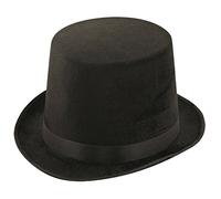 labreeze Lincoln Top Hat Black Velour Cabaret Magician Victorian Fancy Dress Party Hat