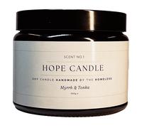 Labre's Hope Scented Soy Wax Candle - Myrrh & Tonka - 400g