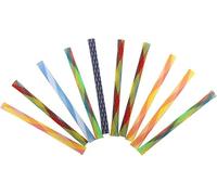 Labriciyon 10 Pcs Multicolor Funny Cat Tube Spring Toys, Interactive Cat Toy for Indoor, Flexible Spiral Spring Colorful Plastic Coil for Kittens to Swat, Bite, Hunt, Animal Toys,Pet Play