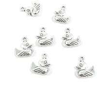 Labriciyon 10pcs Antique Silver Tone Jewelry Making Charms Pendant Findings Craft Supplies Bulk Lots Art J3XD3 Duck Quack Beads & Jewelry Making, 1, Plastic, No Gems
