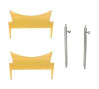 LABRIMP 1 Pair Metal Watch Band Connectors for Watch Durable Spring Bars Adapter Simple Design Vintage Gold Finish