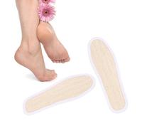 LABRIMP 1 Pair Shoes Cushion Sweat Absorption Insoles Breathable Loofah Material Smooth Thread Design for Athletic Activities and Daily Use Beige