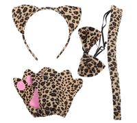 LABRIMP 1 Set Leopard Costume Set for Adults Includes Adorable Ears Headband and Performance Props for Halloween Cosplay and Themed Parties Creative Design for Standout Looks