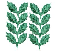 LABRIMP 100pcs Diy Leaf Ornament Christmas Decorations Fabric Material Leaves for Homemade Craft