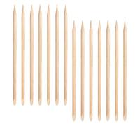 LABRIMP 100pcs Manicure Tools Wood Cuticle Sticks with Pointed and Flat Ends for Cleaning Nails, Polished and Smooth Surface, for DIY Your Nails and Professional Manicure