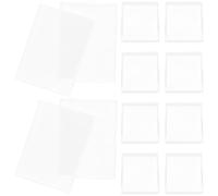 LABRIMP 10pcs Acrylic Card Holder Reusable Hard Display Case Card Protective Sleeve for Business Storage and DIY Use