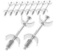 LABRIMP 10pcs Countertop Joint Connectors with Half Moon Design Work Surface Bolts for Kitchen Benchtop Stability Secure Furniture Fasteners for Butcher Blocks and Countertop Joining