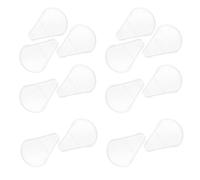 LABRIMP 10pcs Fan Shaped Plastic Makeup Brush Covers Easy to Store Protective Brush Guards for Traveling Outdoor Use