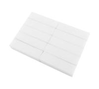 LABRIMP 10pcs Four-Sided Nail Sanding Sponge for Manicure and DIY Own Nail White Sponge Buffer Block 120 Grit for Filing False and Natural Suitable for Fingers