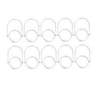LABRIMP 10pcs Hanging Canning Jar Hanger Jar Hook Hangers Canning Jar Accessories Stainless Steel Handles for Jar Canning Jar Hooks Glass Jar Handles Jar Hanging Hooks