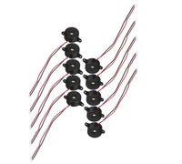 LABRIMP 10pcs High Decibel Piezoelectric Active Buzzer Dc Continuous Tone Electric Alarm for Car Alarms Physics Circuits and Game Alerts Energy Efficient Compact Design