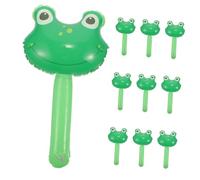 LABRIMP 10Pcs Inflatable Frog Hammer Party for Birthday Festival Safe Blow-up for Indoor Outdoor Fun and Holiday Celebration