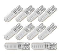 LABRIMP 10pcs LED Car Light W5w Mini Cob Lamp Silicone Crystal Housing Super Bright Easy to Install for License Plate Light in Automobiles