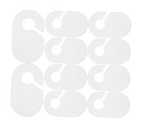 LABRIMP 10pcs Plastic Clothes Dividers for Closet Rods Easy to Install Wardrobe Separator Boards Lightweight Hanging Closet Dividers with Labels for Home and Store Organization