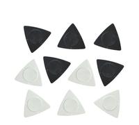 LABRIMP 10pcs Plastic Guitar Picks with Thickness Corners for Acoustic Electric Bass Ukulele High-grip Plectrums in Black White Lightweight Musical Accessories