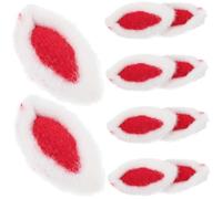 LABRIMP 10pcs Rabbit Ear Hair Clip Accessories Adorable Plush Headdress DIY Charm Decor for Creative Bunny Ears for Unique Hairpins and Craft Projects
