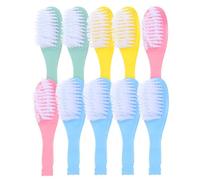 LABRIMP 10Pcs Scalp Brush Comfortable Hair Brush PP Nylon Material Soothing Emotions Removing Knots Mixed Color Household Use Suitable for Newborns and