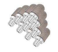 LABRIMP 10pcs Stylus Pen Tips Replacement Capacitive Disc Tip Pencil Conductive Pen Compact Lightweight Silver Aluminum Conductive Fiber for Digital Art Creation on Touchscreens