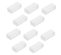 LABRIMP 10Pcs White Silicone Watch Band Loops Replacement Strap Rings for Wristwatches Wear Resistant Retainers for Secure Fit