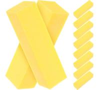 LABRIMP 10pcs Yellow Sponge Nail Files for Thick Nails Portable and Practical Polish Files for Acrylic and False Tips Travel Manicure and Pedicure Tool