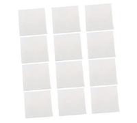 LABRIMP 12pcs Absorbent Polyester Square Towels Soft Fleece Face Cloths for Home Use Quick-drying Shower Towels for Boys and Girls and Everyday Needs White