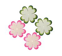 LABRIMP 12pcs Pan Protectors for Cookware Non-stick Saucepan Divider Pads Heat Resistant Pot and Pan Separators in Deep Pink Light Pink Cream Deep Green Light Green