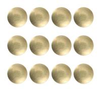 LABRIMP 12pcs Round Zinc Alloy Door Pull Handles for Shoe Cabinet and Drawer, Easy to Install and Reliable Golden Cabinet Knobs Suitable for Hotel and Family Furniture