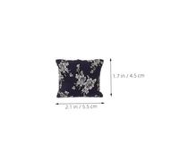 LABRIMP 12pcs Scale Decorative Cushions with Floral and Patterns Realistic Tiny Sofa Accessories for Dollhouse Design