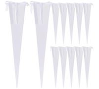 LABRIMP 12pcs Single Flower Packaging Box Cone Shape with Iridescent Paper for Rose and Flower Protection Effect for Mother's Day Bouquet Wrapping and Floral Gift Presentation