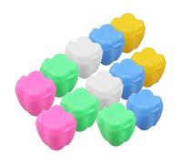 LABRIMP 12Pcs Teeth Keepsake Box Multi Color Lost Tooth Storage Container for Newborns and Portable Small Nursery Memory Holder
