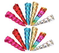 LABRIMP 12pcs Unicorn Horn Accessories for DIY Headbands Glitter Unicorn Horn Props for Birthday Party Casual Events and Photo Shoots Safe Material for Use