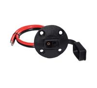 LABRIMP 12v Sae Power Cable with Dust Cover for Battery Access | PVC Copper Tin Coated Leads, Open End with Eyelets, Solar Controller Hookup for Rv and Motorcycle
