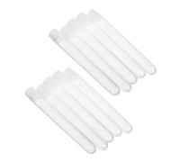 LABRIMP 15pcs Clear Plastic Eyelash Brush Tubes with Caps Transparent Makeup Brush Containers for Travel Mascara Wand Applicator Storage Protective Pen Holder for Eyebrow