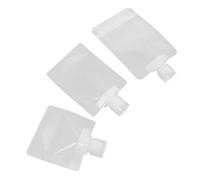 LABRIMP 15Pcs Travel Refillable Makeup Squeeze Pouch with Leak Closure for Lotion Shampoo Shower Gel Portable Toiletries Containers for Travel and Business Trips