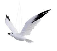 LABRIMP 1pc Model Nursery Simulated Seagull-shaped Volant Decoration Seagulls Decor Party Ornament Design Feathered Ceiling Coastal Emulational Hanging Mobile Flying for Nautical