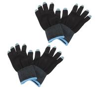 LABRIMP 2 Pairs Blue Touchscreen Gaming Gloves Anti-sweat Breathable Mobile Finger Sleeves for Esports Gamers, One Size Fit for Mobile Game Controls and Precise Touch Operation