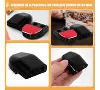 LABRIMP 2 Pairs Deer Whistles, Universal Fit Safety Device for Rural Roads | Black ABS Build, Simple Stick on Install, Works in Hot and Cold Weather for Commuters and Fleet Operators
