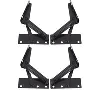 LABRIMP 2 Pairs Spring Loaded Hidden Hinges for Cabinet Doors, Drop Leaf Support Folding Sofa and Bed Lift-up Hardware, Sturdy Spring Hinge for Home and Furniture Maintenance