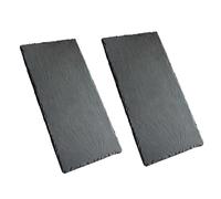 LABRIMP 2 Pcs Insulated Black Sushi Plates Resistant Dessert Display Dishes Multipurpose Serving Platters for Household Food Presentation