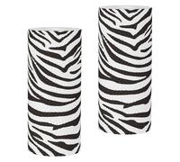LABRIMP 2 Rolls Paper Rolls with Zebra Animal Print Thickened Paper Material Easy Pull Design for Kitchen and Restroom Use for Home Or Hotel
