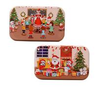 LABRIMP 2 Sets Christmas Wood Educational Jigsaw Puzzle for Cognitive Development Logical Thinking Premium Smooth Wood Parent Interactive Learning Game