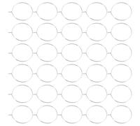 LABRIMP 200pcs Silver Glass Markers Charms Reusable Metal Wine Charm Rings for Drink Identification Sturdy Carbon Steel Cup Identifiers for Weddings Parties Multipurpose Goblet Tags