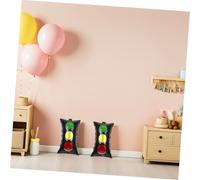 LABRIMP 20PCS Aluminum Foil Traffic Light Balloons Bright Red Green Yellow Party Decorations for Race Car Birthday Celebration Vehicle Balloon Birthday Party Supplies