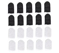 LABRIMP 20pcs Touch Screen Finger Sleeves Sweat Gaming Thumb Covers Breathable Game Accessories for Gaming Experience Fit for All Finger