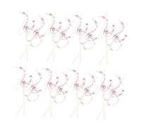 LABRIMP 20pcs Wedding Ribbon Sticks with Bells Star Fairy Wand Streamers for Bridal Shower Graduation Holiday Celebration Lace Satin Ribbon Party Props for Elegant Send-Off Events
